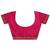magenta ethnic motif woven design saree with a blouse piece