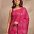 magenta ethnic motif woven design saree with a blouse piece