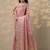 pink woven design banarasi silk blend saree with unstitched blouse piece