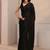 black beads and stones tissue saree