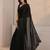 black beads and stones tissue saree