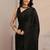black beads and stones tissue saree