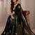 black striped zari tissue saree