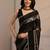 black striped zari tissue saree