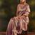 lavender woven design zari silk blend saree