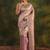 lavender woven design zari silk blend saree