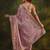 lavender woven design zari silk blend saree