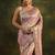 lavender woven design zari silk blend saree