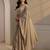 taupe embellished beads and stones satin saree