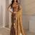 bronze beads and stones tissue saree