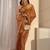 gold woven design zari tissue saree