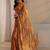 gold woven design zari tissue saree
