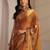gold woven design zari tissue saree