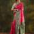 pink ethnic motifs zari satin heavy work saree