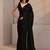 black beads and stones tissue saree