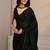 black beads and stones tissue saree