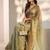 sea green embroidered tissue saree