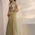 sea green embroidered tissue saree