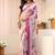 off white floral georgette saree