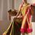 olive woven design zari silk blend saree