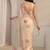 beige floral embroidered organza saree