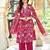 Women's Cotton Floral Printed Anarkali Kurta Palazzo Set with Dupatta 