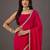 Pink Georgette saree with stitched blouse 