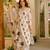 Women's Gorgeous Printed Work Rayon Slub Fabric Straight Kurta Pant and Dupatta Set