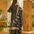 Women's Gorgeous Printed Work Rayon Slub Fabric Straight Kurta Pant and Dupatta Set