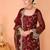 Women's Gorgeous Embroidery Work Faux Georgette Fabric Straight Kurta Gharara and Dupatta Set