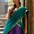 Women's South Indian Grandeur Poly Cotton Zari Woven Lehenga Choli Set