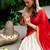 Women's South Indian Grandeur Poly Cotton Zari Woven Lehenga Choli Set