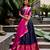 Women's South Indian Grandeur Poly Cotton Zari Woven Lehenga Choli Set