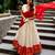 Women's South Indian Grandeur Poly Cotton Zari Woven Lehenga Choli Set