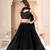 Black Sequence lehenga choli for wedding