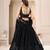 Black Sequence lehenga choli for wedding