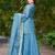 Women's Gorgeous Embroidery Work Silk Fabric Straight Kurta Sharara and Dupatta Set