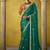 Green pure based fancy fabric embroidery saree