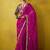 Magenta pure based fancy fabric embroidery saree