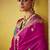 Magenta pure based fancy fabric embroidery saree