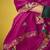 Magenta pure based fancy fabric embroidery saree