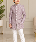 Pink sherwani for children boy's ethnic wear