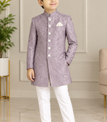Pink sherwani for children boy's ethnic wear