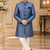 Turquoise sherwani for children boy's ethnic wear