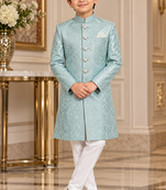 Sky blue sherwani for children boy's ethnic wear
