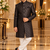 Black sherwani for children boy's ethnic wear