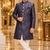 Blue sherwani for children boy's ethnic wear