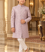 Pink sherwani for children boy's ethnic wear