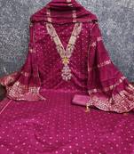 embroidered unstitched dress material