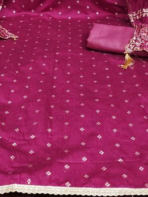 embroidered unstitched dress material 4